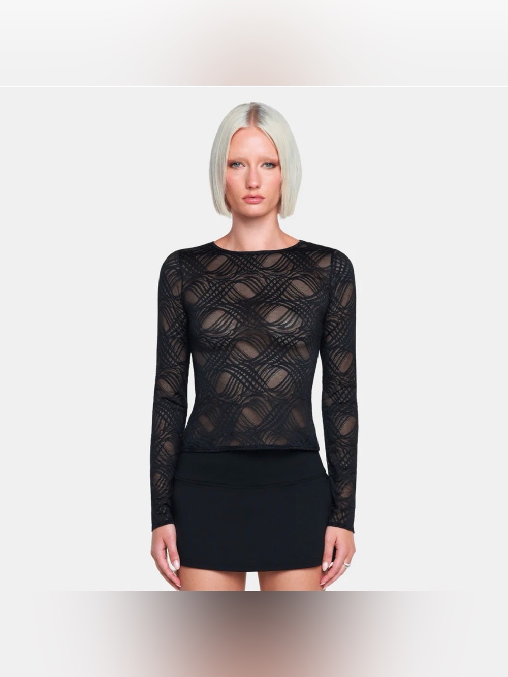 NWT OW Collection — Larissa Black Lace Top (S)